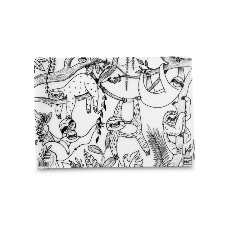 Plansa Funny Mat SLOTHS, 48x33.5 cm