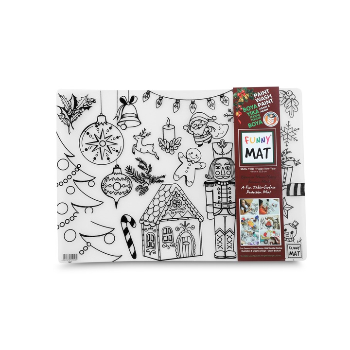 Plansa Funny Mat - HAPPY NEW YEAR, 48x33.5 cm