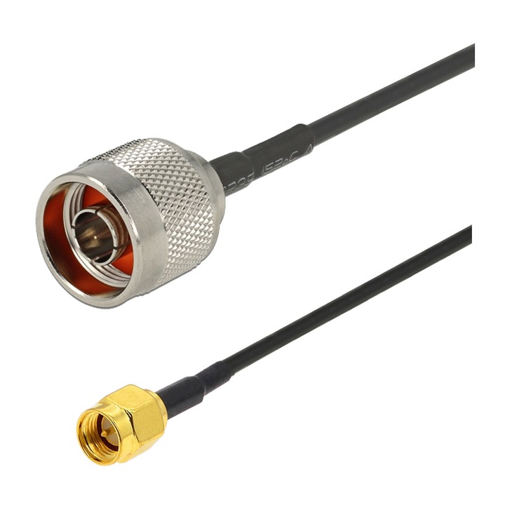 Koaxiális kábel RF pigtail SMA dugó N dugó 1m GSM 3G 4G GPS WIFI LORA antenna kábel meghosszabbításához