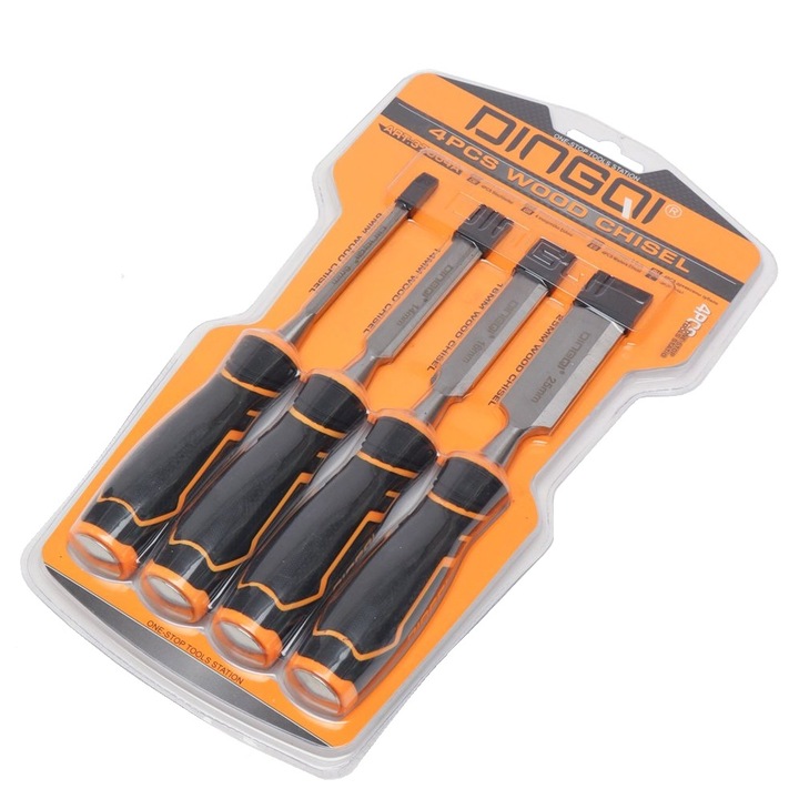 Set 4 Dalti profesionale pentru lemn, 6, 14, 16, 25 mm, otel