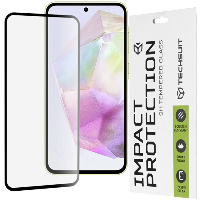 Folie sticla Samsung Galaxy A35 / A55 5G Techsuit 111D Full Glue Full Cover, negru