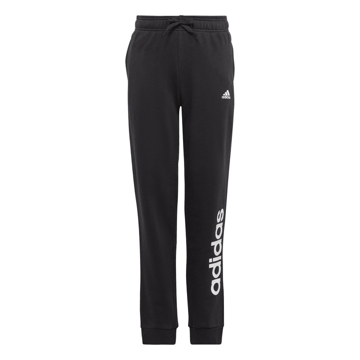 Pantaloni copii adidas, Bumbac/Poliester, G ESS LIN PT, Negru, 128 CM