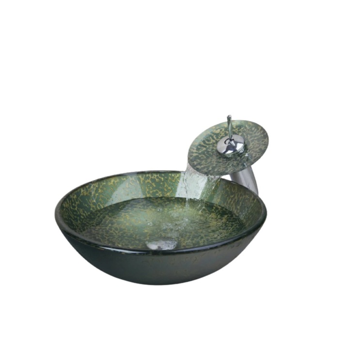 Set lavoar si baterie, Blackswan, Tip M88, verde, 42 cm