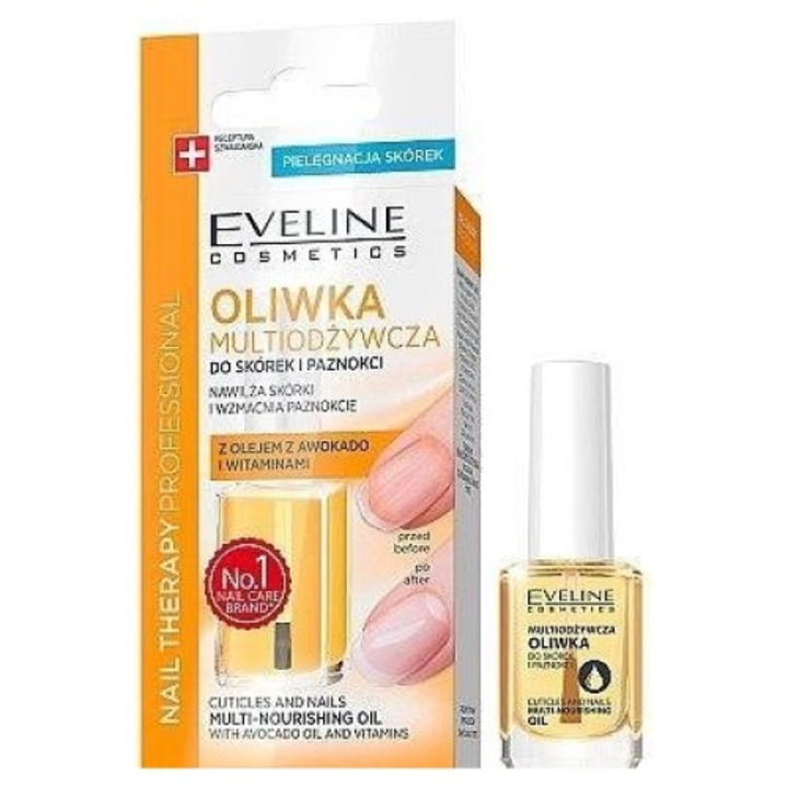 Tratament profesional pentru unghii, Eveline Cosmetics, Oliwka, 12ml