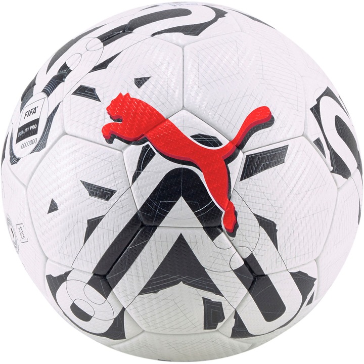 Minge fotbal Puma Orbita 2 TB, marime 5, alb/negru