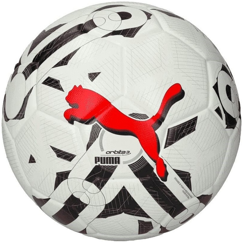 Minge fotbal Puma Orbita 3 TB, marime 5, alb/negru