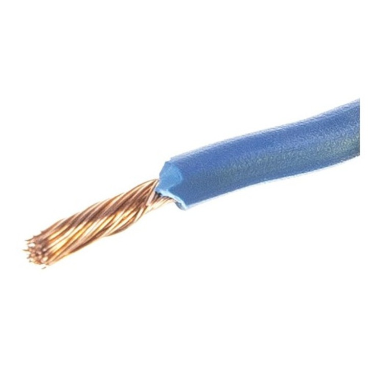 Cablu electric MYF 6 mm, Cupru flexibil, 10 m, Albastru