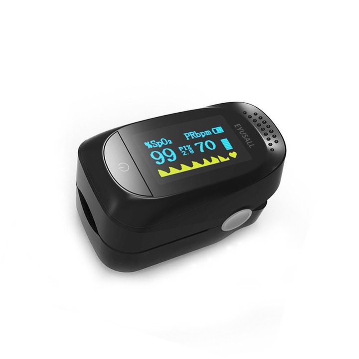 Pulsoximetru pentru deget, EYUSALL, Pentru verificarea saturatiei de oxigen din sange (SpO2) si a pulsului