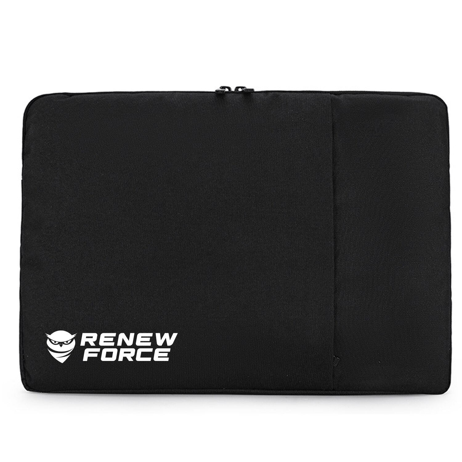 Husa laptop, poliester, cu burete antisoc, 39cm x 30cm x 2cm, fermoar, 14"-15.6", Negru