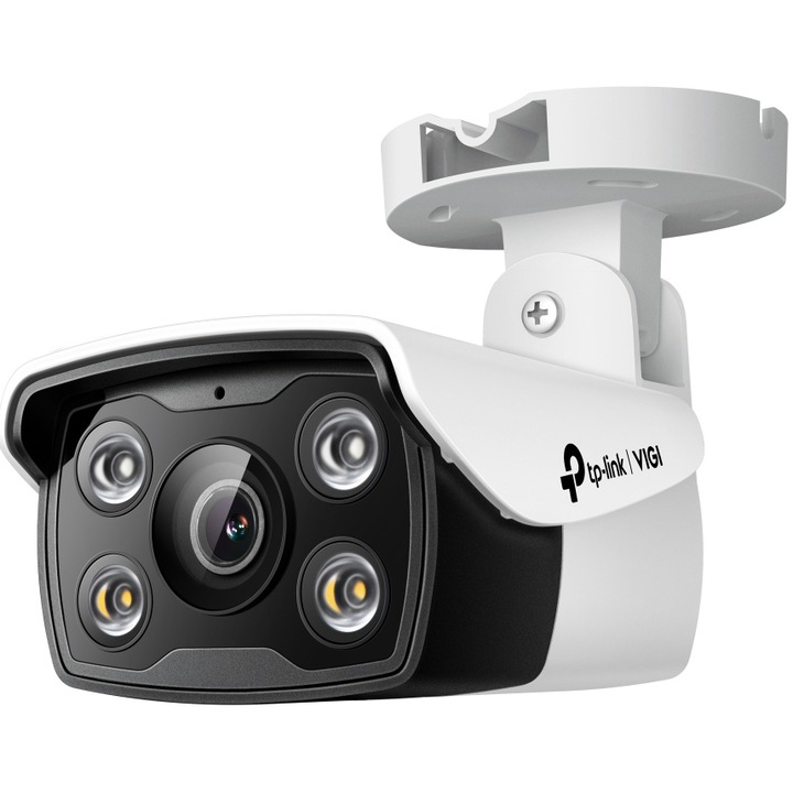 Camera de supraveghere TP-Link VIGI C340(2.8mm), 4MP HD, PoE, detectare inteligenta, full-color night vision, microfon integrat, suport ONVIF, IP66, control de la distanta
