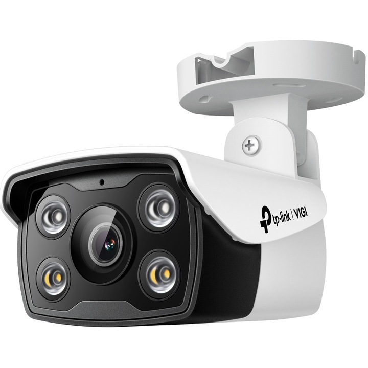 Камера за наблюдение TP-Link VIGI C340 (2,8 мм), 4MP HD, PoE, Интелигентно откриване, Full-color night vision, Вграден микрофон, Поддръжка на ONVIF, IP66, Дистанционно управление