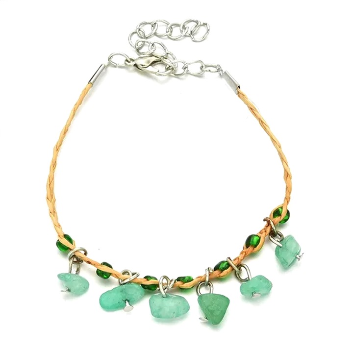 Bratara Boho aventurin, reglabila