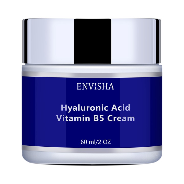 Crema reparatoare cu Acid Hialuronic si vitamina B5, care intareste bariera pielii, fara parabeni, Envisha, 50ml