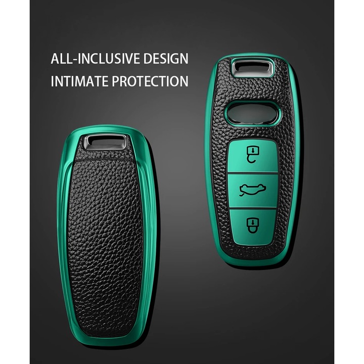 Zöld okoskulcs burkolat Audi A3 A4 B9 A6 C8 A7 S7 4K A8 D5 S8 Q7 SQ8 Q8 E-tron Q8 S6 S7
