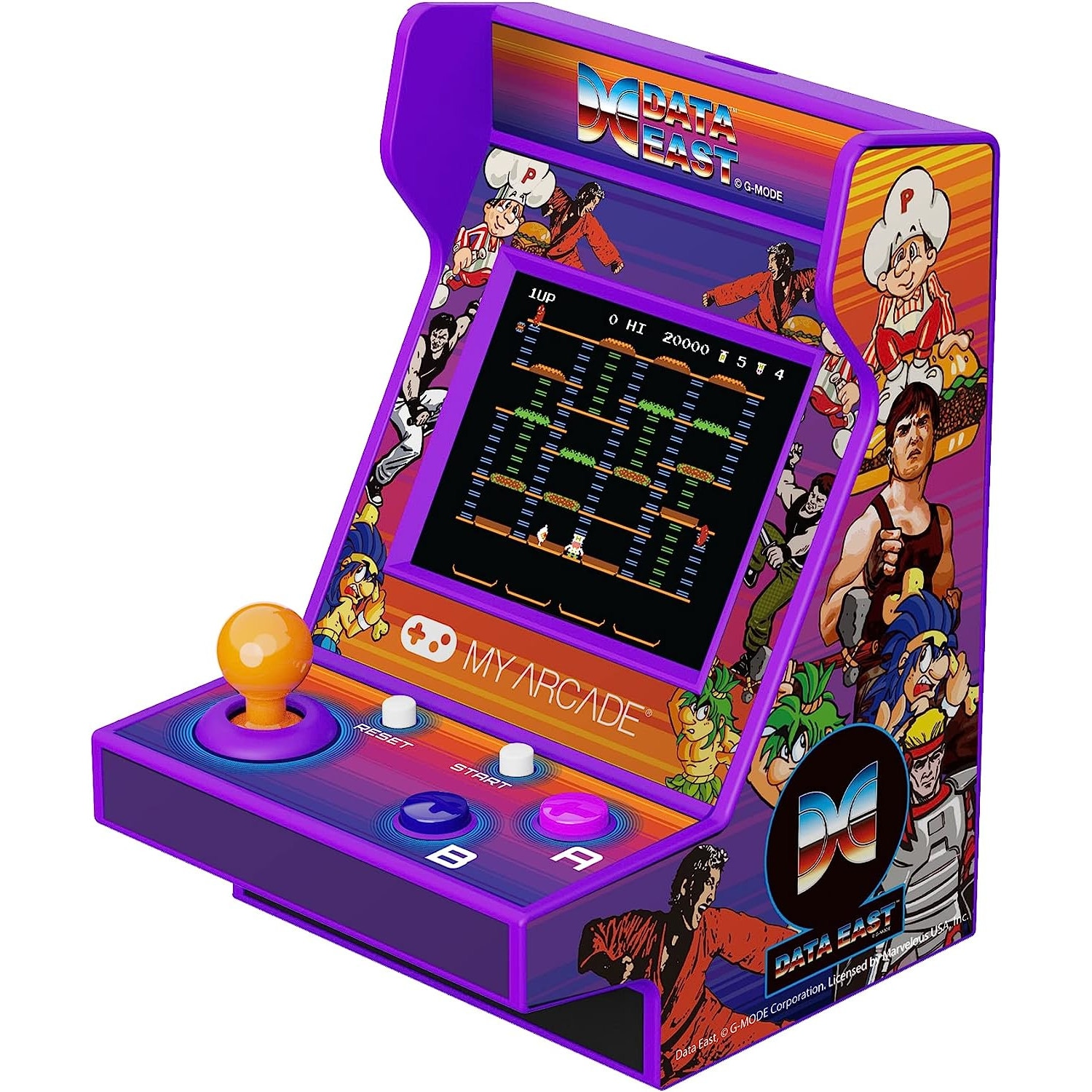 Consola portabila retro Data East 100+, MyArcade, Pico Player, 3.70 inch