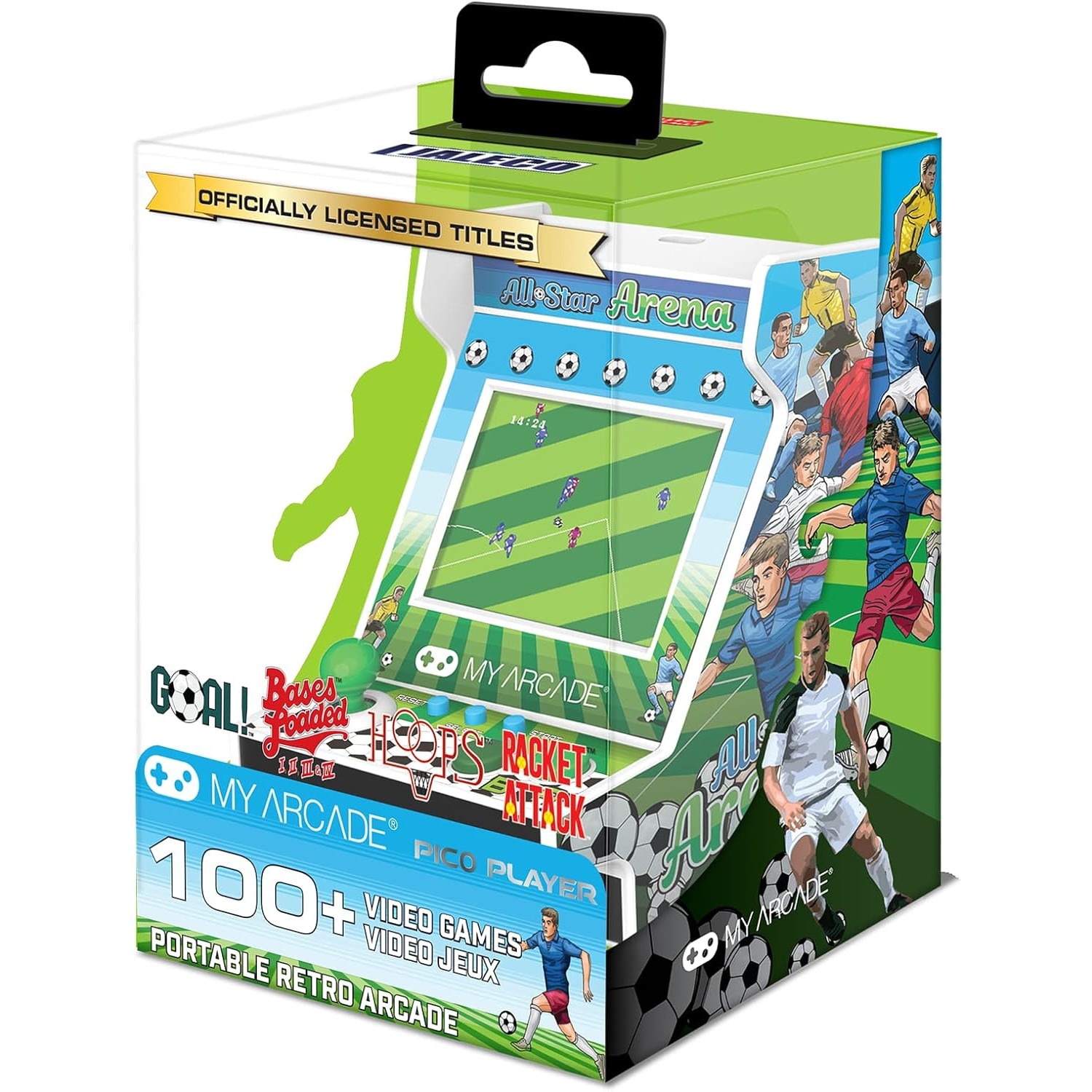 Consola portabila retro All-Star Arena 100+, MyArcade, Pico Player, 3.70 inch