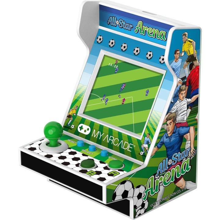 Consola portabila retro All-Star Arena 100+, MyArcade, Pico Player, 3.70 inch