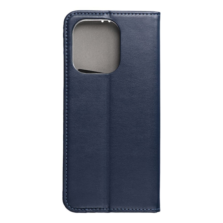 Xiaomi Redmi Note 13 4G kompatibilis telefontok, könyvtok, bankkártyatartós, mágneszáras, sötétkék, Smart Magneto