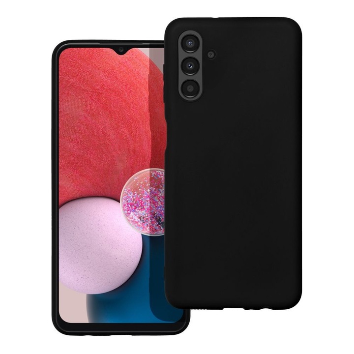 Samsung Galaxy A15 4G / A15 5G kompatibilis szilikon hátlaptok, matt, fekete, Soft