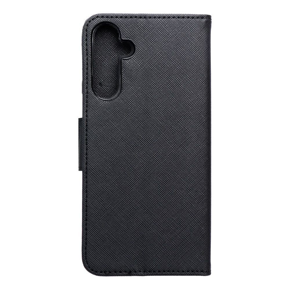 Husa de telefon compatibila cu Samsung Galaxy S25 FE 5G, tip carte, cu suport pentru carduri bancare, inchidere magnetica, negru, Fancy