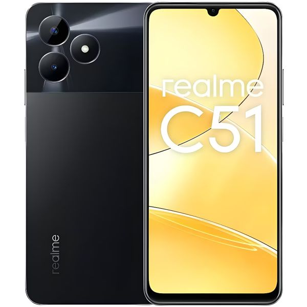 Telefon mobil Realme C51, 4G, 256GB, 6GB RAM, Dual-SIM, Negru