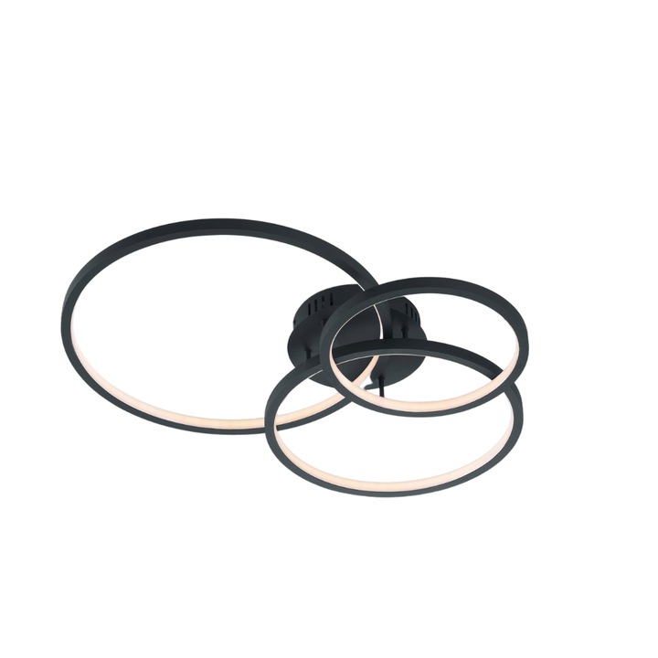 SMART LED mennyezeti lámpa, AARON, metál, antracit színű, 1x SMD LED, 36, 5W · 1x 4200lm, 3000 - 6000K