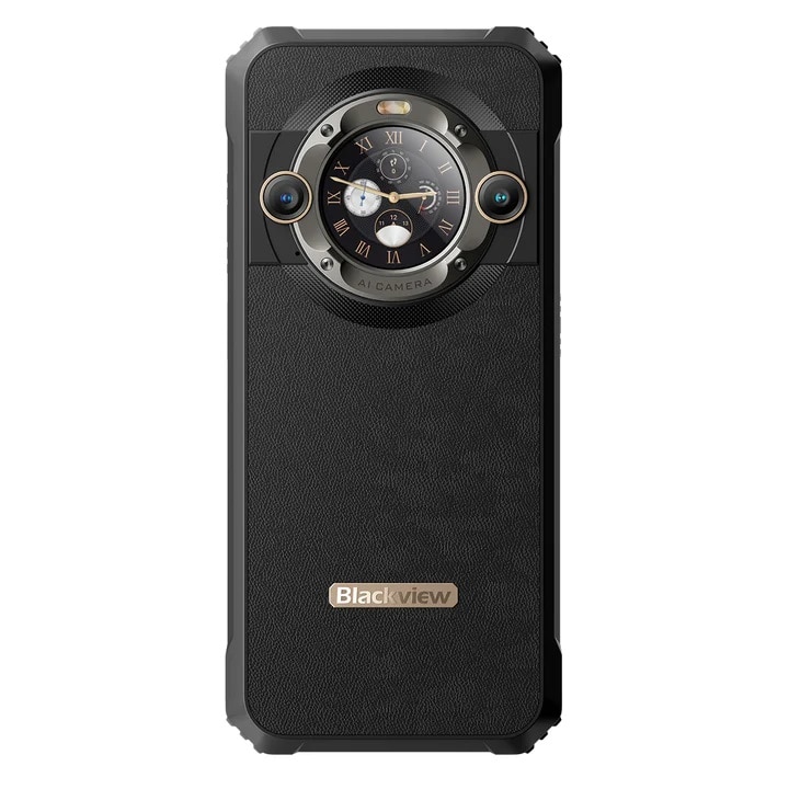 Telefon mobil Blackview BL9000 Black, 5G, Dual Display, 6.78" 2.4K FHD+ 120Hz, 24GB RAM (12GB + 12GB extensibili), 512GB ROM, Android 13, 50MP, NFC, 8800mAh, 120W, WiFi 6, ArcSoft 8.0, Dual SIM
