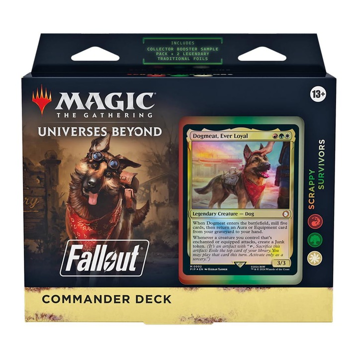 Extensie de joc Magic the Gathering, Scrappy Survivors Deck Fallout, Wizards of the Coast, 100 carti, limba engleza