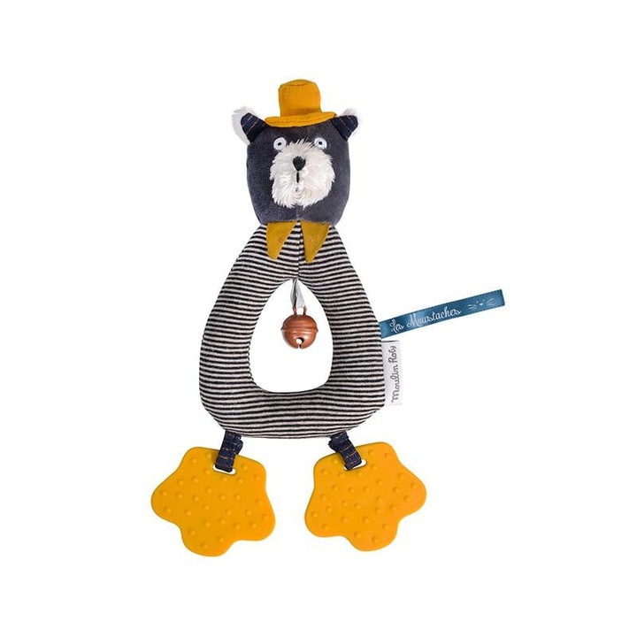 Играчка за никнене на зъби Moulin Roty, момче Алфонс, Сензорна, 0 години+