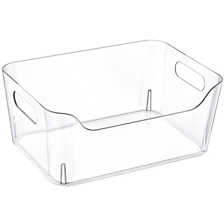 Cos depozitare si organizare cu manere, plastic, 5 Litri, 27.1x19.2 cm