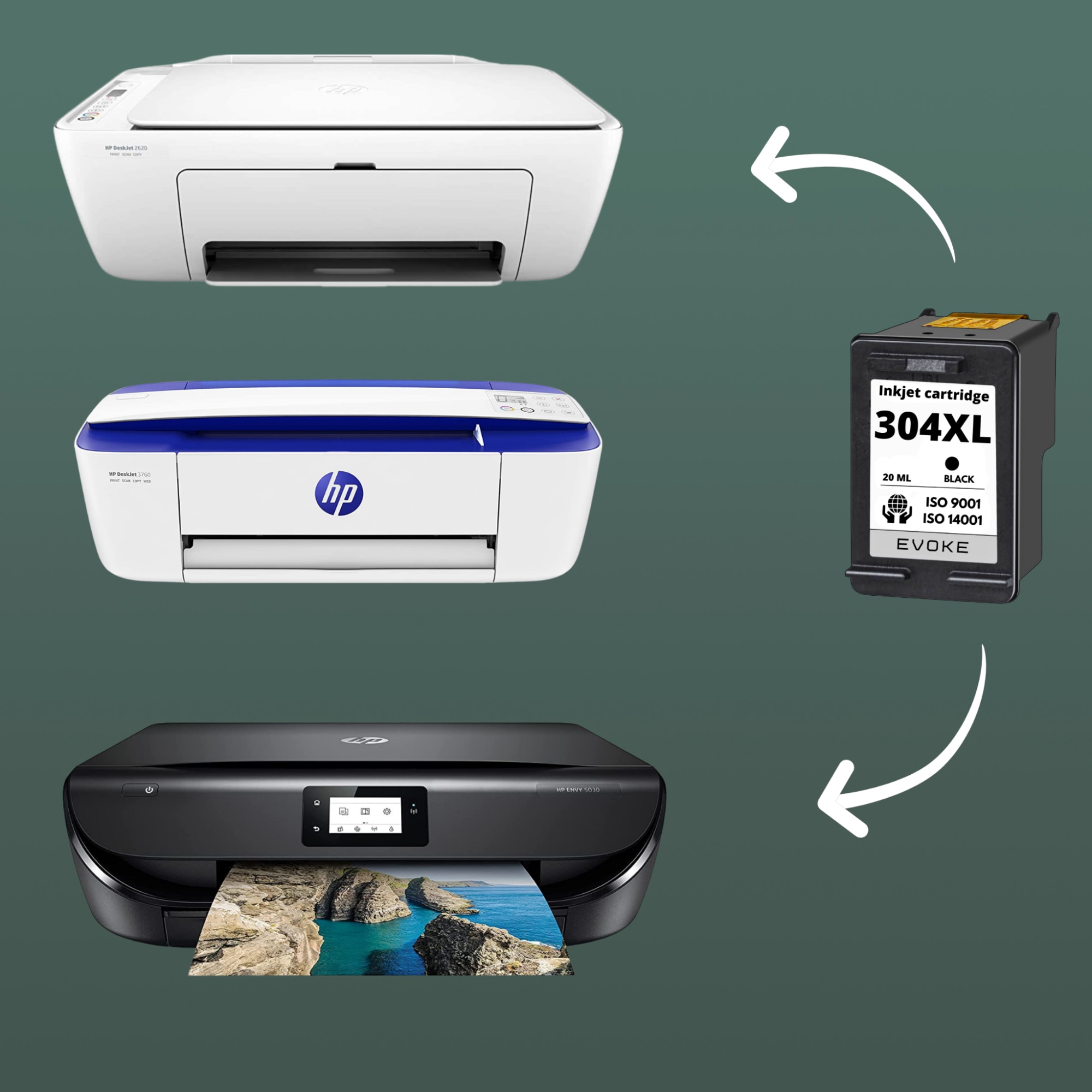 Kit Inchiostro Compatibile Ricarica Cartucce Hp 304 Stampante Hp - Foto 13