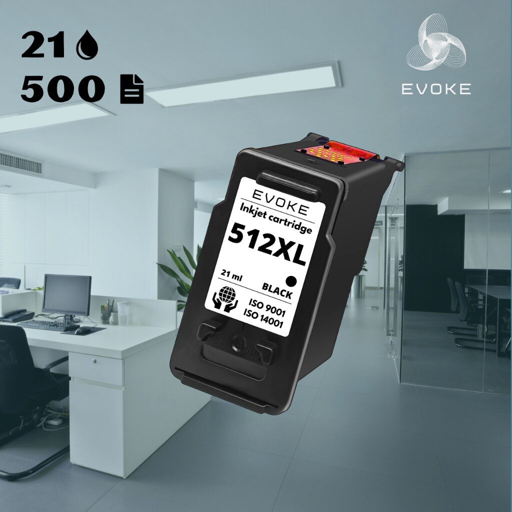 Касета за принтер CANON PG 512 черна XL, 21 ml, 500 страници, ISO ...