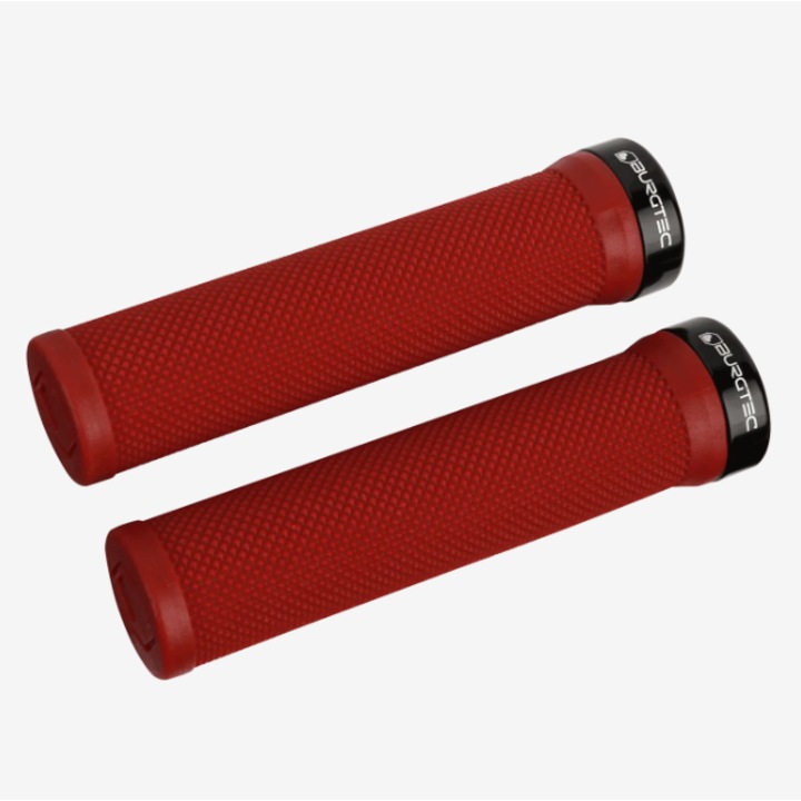 Mansoane premium Burgtec Bartender, diametru 30 mm, full grip, aderenta extrema, rosu