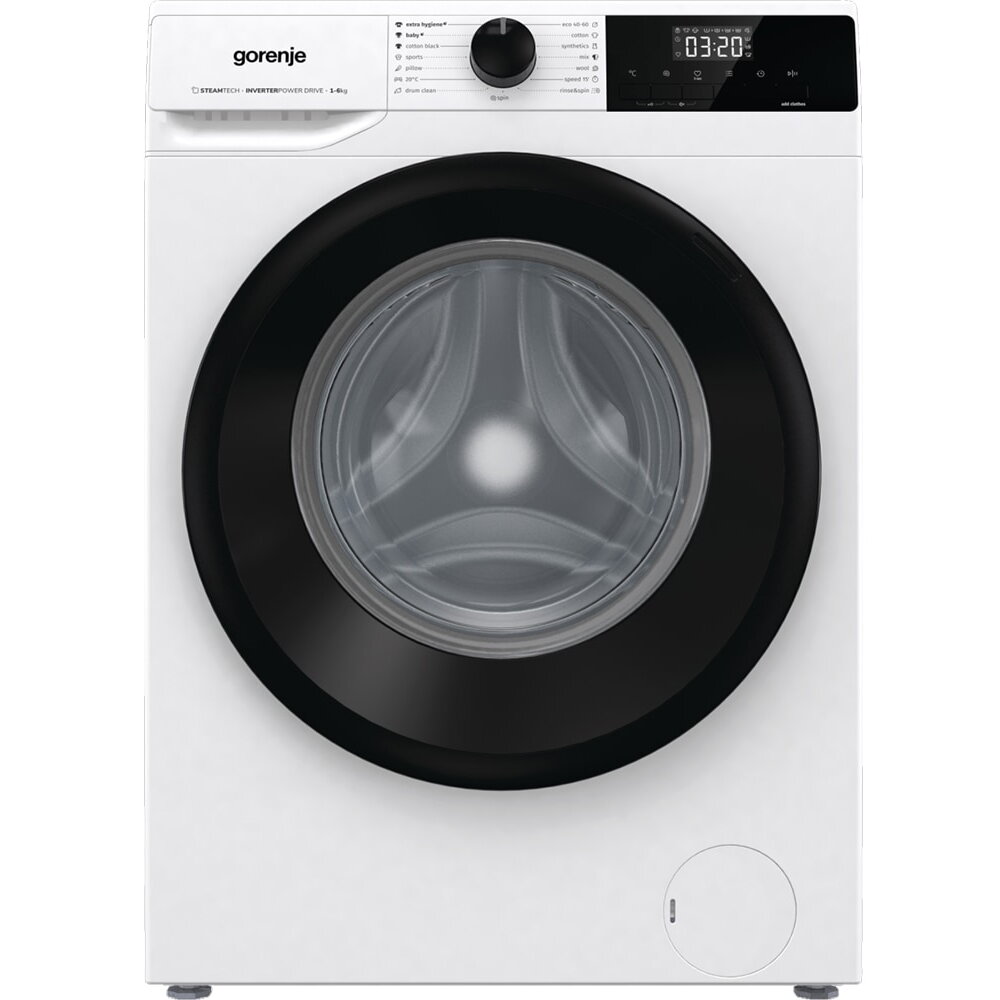 Masina de spalat Rufe Frontala Slim GORENJE WNHEI62SAS, SteamTech, 6 kg, 1200rpm, Clasa A, Alb
