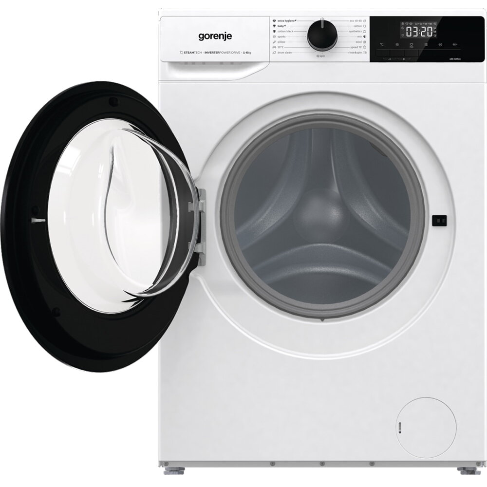 Masina de spalat Rufe Frontala Slim GORENJE WNHEI62SAS, SteamTech, 6 kg, 1200rpm, Clasa A, Alb