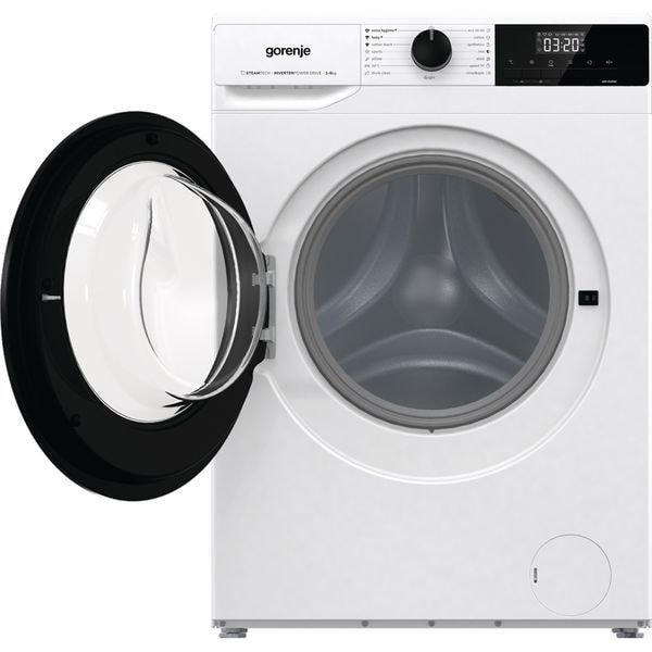 Masina de spalat Rufe Frontala Slim GORENJE WNHEI62SAS, SteamTech, 6 kg, 1200rpm, Clasa A, Alb