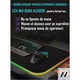 Подложка за мишка, Aurov, за игри с 12 RGB Led осветление, неплъзгаща се, водоустойчива, 70x30 см, черна