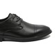 Pantofi barbati Mels stil derby, negri, din piele naturala FNX16233, 40 EU