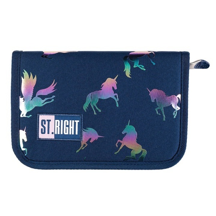 St. Right kihajtható tolltartó - Holo Unicorn