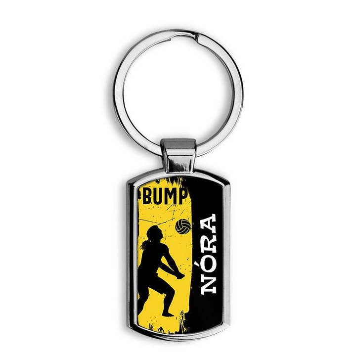 Röplabdás elegáns fém kulcstartó Nóra