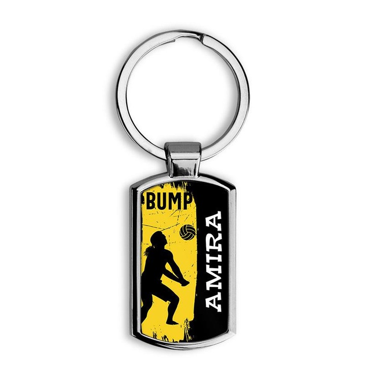 Röplabdás elegáns fém kulcstartó Amira