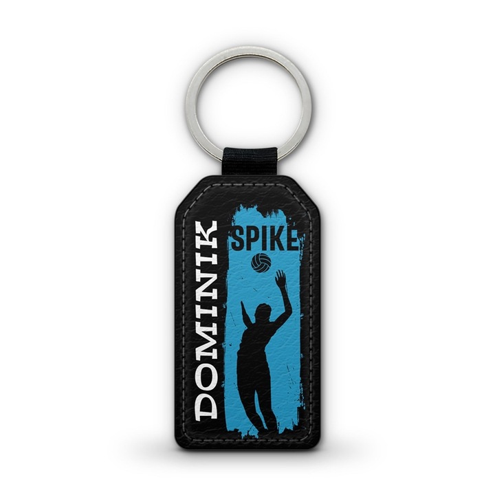 Röplabdás prémium bőr kulcstartó Dominik