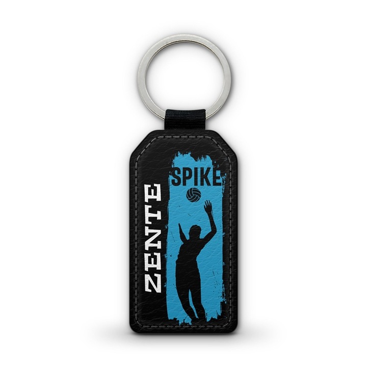 Röplabdás prémium bőr kulcstartó Zente