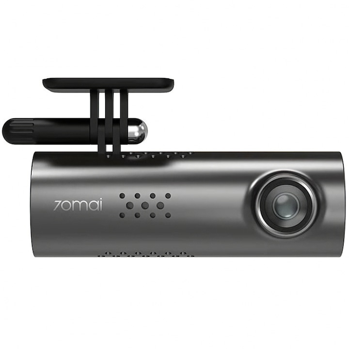 Предна камера за кола 70Mai, MiDrive 1S, 1080P, Wi-Fi, гласово управление, ъгъл 130 градуса, 2MP, MicroSD максимум 64GB, Черен