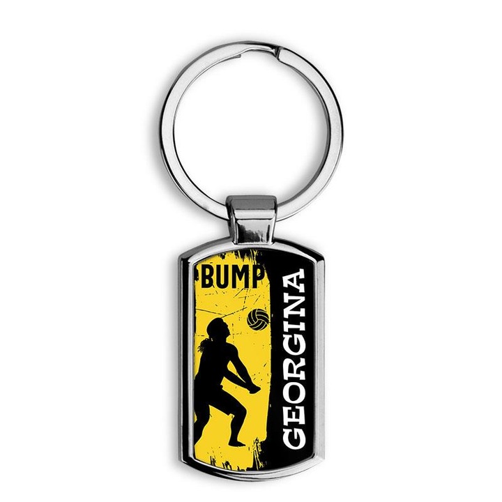 Röplabdás elegáns fém kulcstartó Georgina