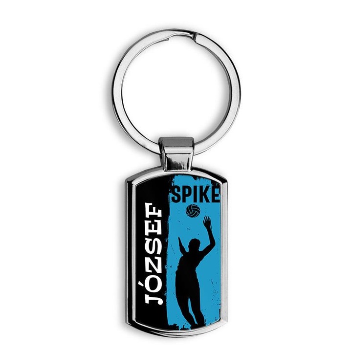 Röplabdás elegáns fém kulcstartó József