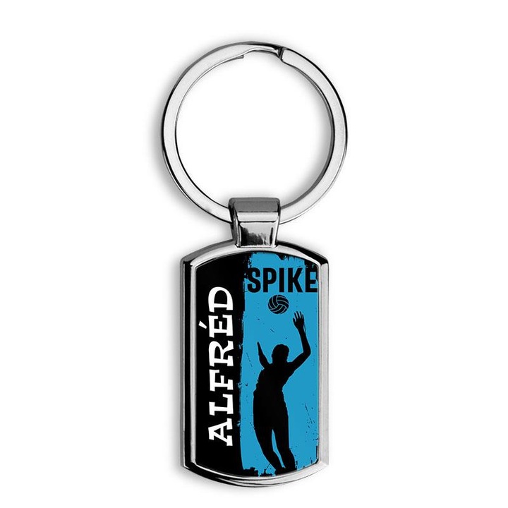 Röplabdás elegáns fém kulcstartó Alfréd