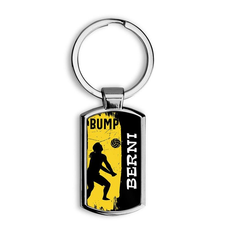 Röplabdás elegáns fém kulcstartó Berni