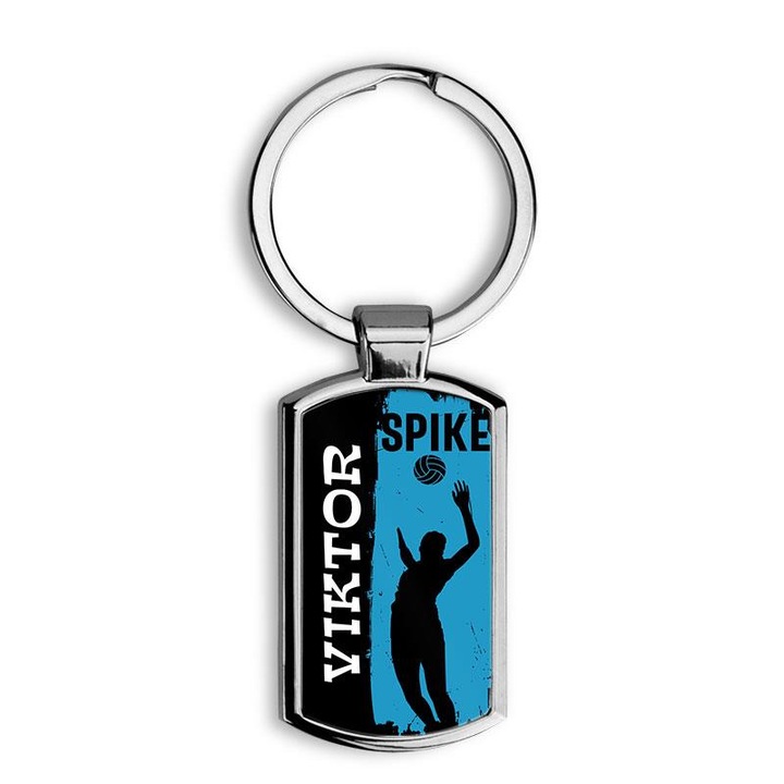 Röplabdás elegáns fém kulcstartó Viktor