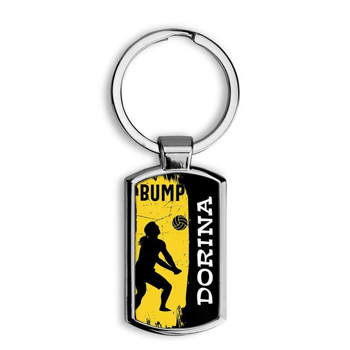 Röplabdás elegáns fém kulcstartó Dorina